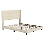 Flash Furniture Hollis Beige Upholstered Platform Bed with Headboard, Queen (YK1078BEIGEQ)~#|#~sp190706105_sc7