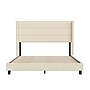 Flash Furniture Hollis Beige Upholstered Platform Bed with Headboard, Queen (YK1078BEIGEQ)~#|#~sp190706117_sc7