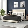 Flash Furniture Hollis Beige Upholstered Platform Bed with Headboard, Queen (YK1078BEIGEQ)~#|#~sp190706119_sc7