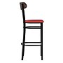 Flash Furniture Wright Transitional Steel Boomerang Back Barstool, Black/Walnut/Red (XUDG6V6RDVWAL)~#|#~sp191790213_sc7