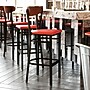 Flash Furniture Wright Transitional Steel Boomerang Back Barstool, Black/Walnut/Red (XUDG6V6RDVWAL)~#|#~sp191790216_sc7