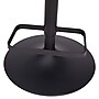 Flash Furniture Erik Contemporary Vinyl Barstool with Rounded Mid-Back, Gray with Black Base (CH122070GYBK)~#|#~sp191791489_sc7