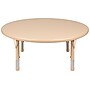 Flash Furniture Wren 45" Round Activity Table, Height Adjustable, Natural (YUYCX005NTTBNT)~#|#~sp192322844_sc7