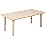 Flash Furniture Emmy Rectangular Activity Table Set, 23.625" x 47.25", Height Adjustable, Natural (YU06034RECTBLNA)~#|#~sp192322931_sc7
