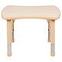 Flash Furniture Wren Rectangular Activity Table, 21.875" x 26.625", Height Adjustable, Natural (YU098RECTBLNT)~#|#~sp192323235_sc7