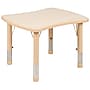 Flash Furniture Emmy Rectangular Activity Table Set, 21.875" x 26.625", Height Adjustable, Natural (YU09832RECTBLNA)~#|#~sp192323466_sc7