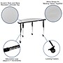 Flash Furniture Wren Half Circle Wave Mobile Activity Table, Height Adjustable, 47.5'', Gray (XUA48HCIRCGYTAC)~#|#~sp192324256_sc7