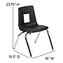 Flash Furniture Emmy Oval Wave Mobile Activity Table Set, 60" x 86", Height Adjustable, Grey/Black (XUG4C306C60GTPC)~#|#~sp192324573_sc7