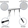 Flash Furniture Wren Half Circle Wave Activity Table, Height Adjustable, 47.5'', Gray (XUA48HCIRCGYTA)~#|#~sp192325676_sc7