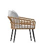 Flash Furniture Evin Indoor/Outdoor Rope Rattan Wicker Patio Chairs, Gray Cushions, 2 Pack (SB1960CHGY)~#|#~sp195659264_sc7
