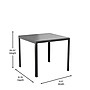 Flash Furniture Harris Indoor/Outdoor Patio Dining Table (SBA268TBK)~#|#~sp195659530_sc7
