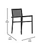 Flash Furniture Harris Indoor/Outdoor Table and Chairs Set, 5 Pieces (SBA268C4TBK)~#|#~sp195659548_sc7