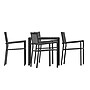 Flash Furniture Harris Indoor/Outdoor Table and Chairs Set, 5 Pieces (SBA268C4TBK)~#|#~sp195659551_sc7