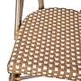 Flash Furniture Lourdes Contemporary Aluminum and PE Rattan Bistro Stacking Chairs, White/Natural, Set of 2 (2SDA6421FNTWHLT)~#|#~sp195726560_sc7