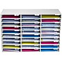 AdirOffice 30-Compartment Literature Organizer, 32" x 13", White (501-30-WHI)~#|#~6F303EAD-C6A6-4E25-AC92BFF2E7A44708_sc7