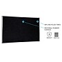 Ghent 3' H x 5' W Recycled Bulletin Board with Aluminum Frame, Black (ATR35-BK)~#|#~sp20043586_sc7