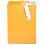 JAM Paper Peel & Seal Kraft Open End #15 1/2 Catalog Envelope, 12" x 15 1/2", Brown, 500/Pack (13034236C)~#|#~sp20131888_sc7