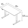 Bush Business Furniture Move 80 Series 48W x 24D Height Adjustable Standing Desk, White (HAT4824WHK)~#|#~sp20163582_sc7