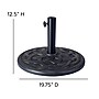Flash Furniture Kona Universal Cement Patio Umbrella Base, Black (GMUB19BRNZ)~#|#~sp202106262_sc7
