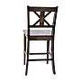 Flash Furniture Gwendolyn Rustic Solid Wood Designer Back Counter Height Stool, Gray Wash Walnut, 2 Pieces (ESSTBN124GY2)~#|#~sp202107410_sc7