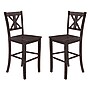 Flash Furniture Gwendolyn Rustic Solid Wood Designer Back Bar Height Stool, Gray Wash Walnut, 2 Pieces (ESSTBN129GY2)~#|#~sp202107431_sc7