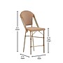 Flash Furniture Lourdes Stackable Indoor/Outdoor French Bistro Counter Stools, Natural/White, 2 Pack (2SDAD64201FCSNW)~#|#~sp202725954_sc7