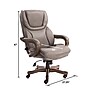 Serta Ergonomic Bonded Leather Executive Big & Tall Chair, 350 lb. Capacity, Gray (43506COSS)~#|#~8B069BA1-9753-455F-A3229E99E0E09E18_sc7