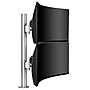 Atdec Adjustable Dual Stack Heavy Monitor Desk Mount for Flat/Curved Monitors up to 49", Silver (AWMS-2-LTH75-H-S)~#|#~sp203556631_sc7