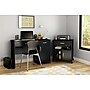 South Shore Axess Vertical Microwave Cart on Wheels, Pure Black (10013)~#|#~sp20458016_sc7