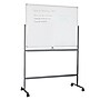 Mind Reader Mobile Double-Sided Dry-Erase Whiteboard, Aluminum Frame, 47" x 35.5" (ROLLBOARD-WHT)~#|#~sp204816252_sc7