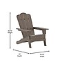 Flash Furniture Newport Adirondack Chair with Cup Holder, Brown (LEHMP104410BR)~#|#~sp205559553_sc7
