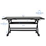 Rocelco 46"W Manual Adjustable Standing Desk Converter, Black (R DADRB-46)~#|#~sp206052213_sc7