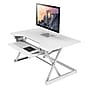 Rocelco 40"W Adjustable Standing Desk Converter, White (R DADRW-40)~#|#~sp206052411_sc7