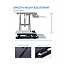 Rocelco 31.5"W Adjustable Standing Desk Converter with Dual Monitor Mount, Gray (R VADRG-DM2)~#|#~sp206052671_sc7