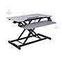 Rocelco 31.5"W Adjustable Standing Desk Converter with Dual Monitor Mount, Gray (R VADRG-DM2)~#|#~sp206052672_sc7