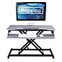 Rocelco 31.5"W Adjustable Standing Desk Converter with Dual Monitor Mount, Gray (R VADRG-DM2)~#|#~sp206052682_sc7