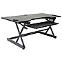 Rocelco 46"W Manual Adjustable Standing Desk Converter, Black (R DADRB-46)~#|#~sp206113222_sc7