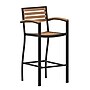 Flash Furniture Lark All-Weather Outdoor Bar Stool with Arms, Teak (XUDGHW6036BA)~#|#~sp206515385_sc7