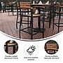 Flash Furniture Lark All-Weather Outdoor Bar Stool with Arms, Teak (XUDGHW6036BA)~#|#~sp206515391_sc7
