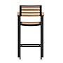 Flash Furniture Lark All-Weather Outdoor Bar Stool with Arms, Teak (XUDGHW6036BA)~#|#~sp206515393_sc7