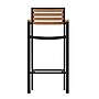 Flash Furniture Lark All-Weather Outdoor Bar Stool with Arms, Teak (XUDGHW6036BA)~#|#~sp206515396_sc7