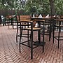 Flash Furniture Lark All-Weather Outdoor Bar Stool with Arms, Teak (XUDGHW6036BA)~#|#~sp206515398_sc7