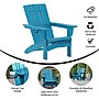 Flash Furniture Halifax Adirondack Chair with Cup Holder, Blue, 2/Pack (2LEHMP104510BL)~#|#~sp207563290_sc7
