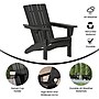 Flash Furniture Halifax Adirondack Chair with Cup Holder, Black (LEHMP104510BK)~#|#~sp207564579_sc7