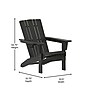 Flash Furniture Halifax Adirondack Chair with Cup Holder, Black (LEHMP104510BK)~#|#~sp207564581_sc7