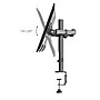 Rocelco 31.5"W Adjustable Standing Desk Converter with Dual Monitor Mount, Gray (R VADRG-DM2)~#|#~sp207954008_sc7