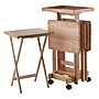 Winsome Isabelle 19" x 16" Wooden Folding Table Set, Natural, 4/Set (42820)~#|#~sp20864852_sc7