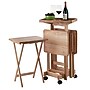 Winsome Isabelle 19" x 16" Wooden Folding Table Set, Natural, 4/Set (42820)~#|#~sp20864857_sc7