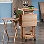 Winsome Isabelle 19" x 16" Wooden Folding Table Set, Natural, 4/Set (42820)~#|#~sp20864860_sc7