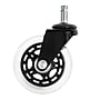 Lifelong Office Chair Casters Replacement Chair Wheels, Rollerblade Style, Clear, 5/Set (BL2374)~#|#~sp20886577_sc7